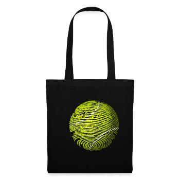 Tennis BALLE DE TENNIS FINGERPRINT - Sac en tissu - noir - Devant