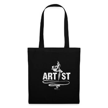 Tattoo Artist Italic Tattoo Machine - Tote Bag - black - Front