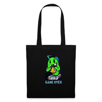 Gaming Gamer Comic Jeu terminé - Sac en tissu - noir - Devant
