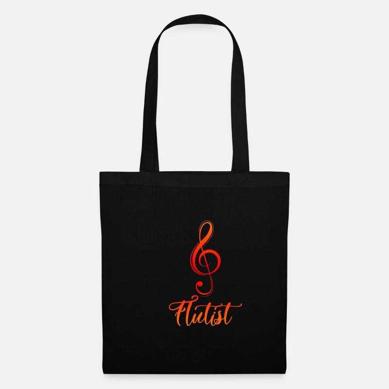 flute - Tote Bag - black