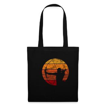 Archery shooting sport vintage retro gift - Tote Bag - black - Front