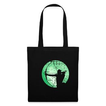 Archery shooting sport vintage retro gift - Tote Bag - black - Front