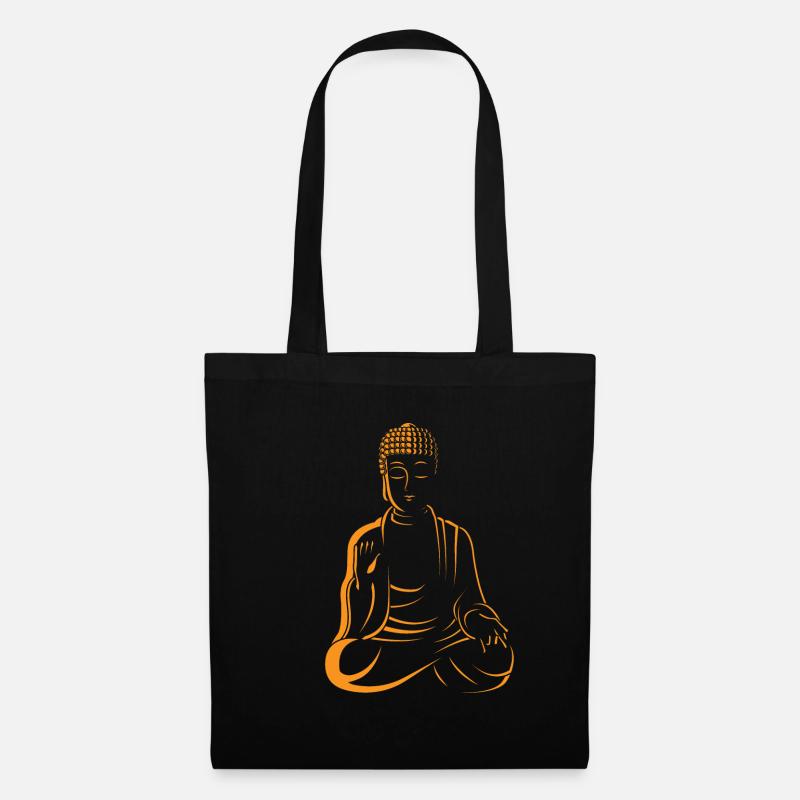 Buddha Schutz Buddha Protection - Stoffbeutel - Schwarz