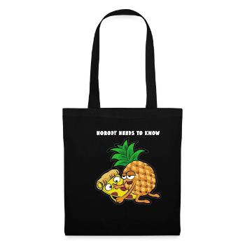 Pizza Hawaiian Pineapple Ham Sex Messed Up Funny - Tote Bag - black - Front