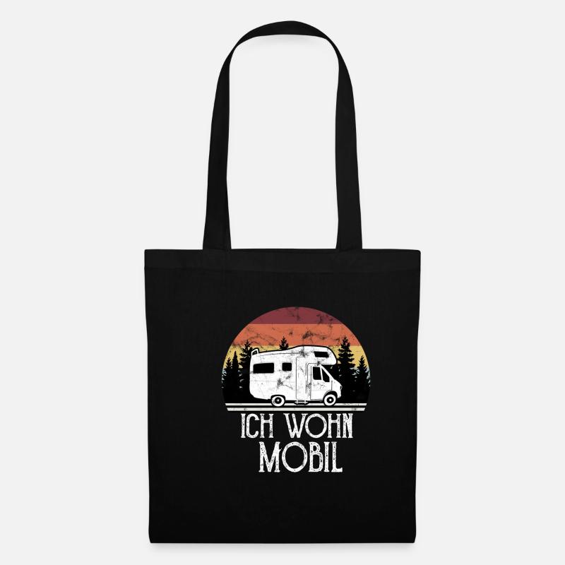 Motorhome camping - Tote Bag - black