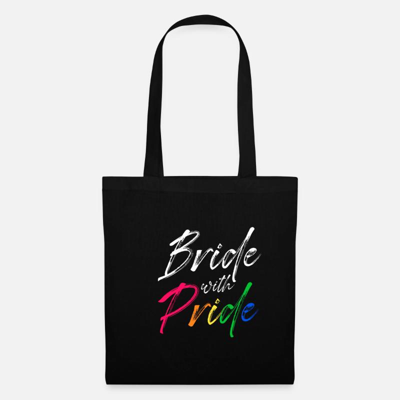 Braut Stolz LGBT - Stoffbeutel - Schwarz