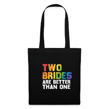 Bride LGBT gay marriage - Tote Bag - black - Front