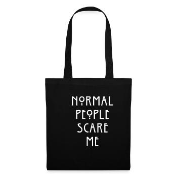 Normal People Scare Me - Tote Bag - black - Front