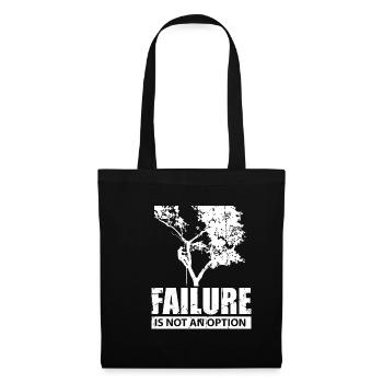 L’échec de grimpeur d’arbre n’est pas option bois amour - Sac en tissu - noir - Devant