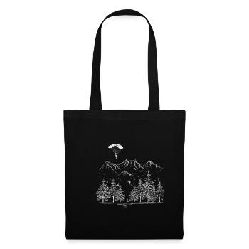 Montagnes de parapente - Sac en tissu - noir - Devant