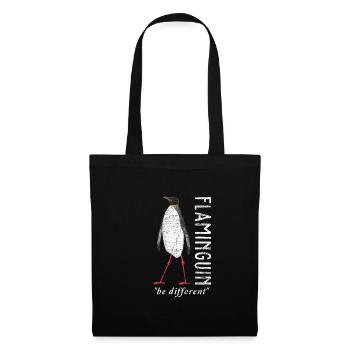 manchot - Sac en tissu - noir - Devant
