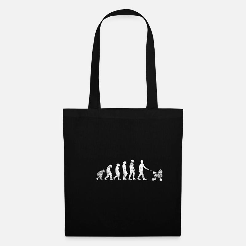 Poodle Evolution - Tote Bag - black