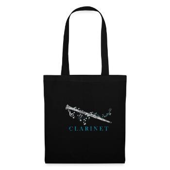 Clarinet musical instrument - Tote Bag - black - Front