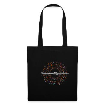 Partition clarinette - Sac en tissu - noir - Devant