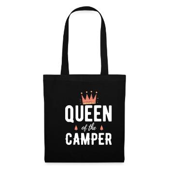 Queen Of The Camper - Women's Camping Design - Tote Bag - black - Front