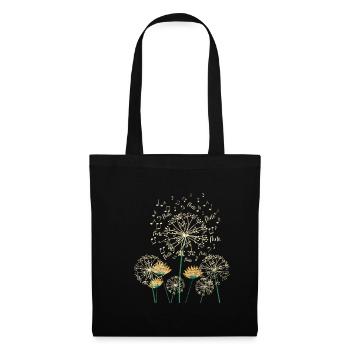 Flute dandelion - Tote Bag - black - Front