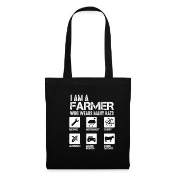 Country life Farmer who wears many hats - Tote Bag - black - Front