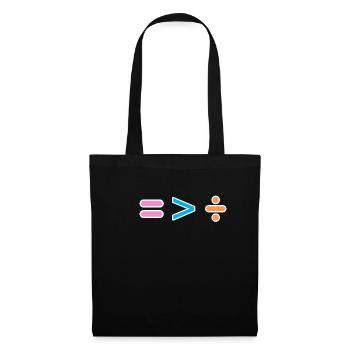 Equal is greater than divided - equality - Tote Bag - black - Front
