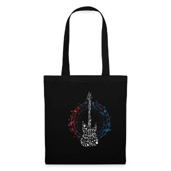 Gitarre - Stoffbeutel - Schwarz - Vorne