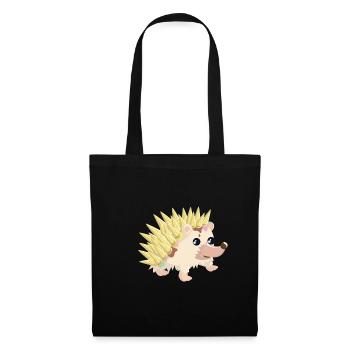 Igel mit Eiswaffeln - Sac en tissu - noir - Devant