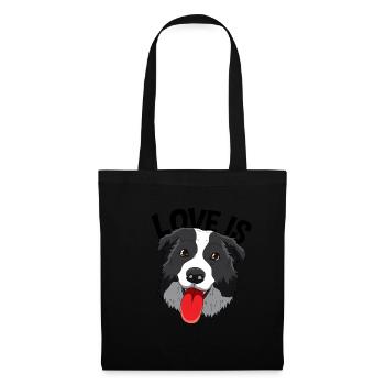 Border Collie Collies Lover Christmas Dog C - Tote Bag - black - Front