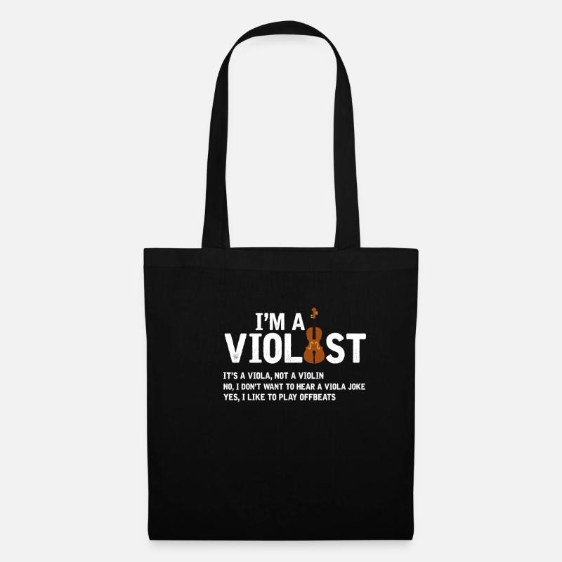 Ich bin ein Violinist - Musiker Spruch Violine - Stoffbeutel - Schwarz