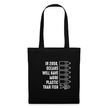Ocean pollution in the fight against plastic - Tote Bag - black - Front