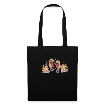 Seahorse corals - Tote Bag - black - Front
