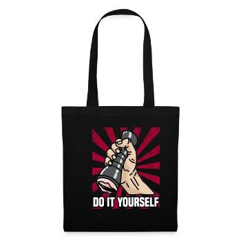 DO IT YOURSELF Taschen Vagina Taschenmuschi Pussy - Stoffbeutel - Schwarz - Vorne