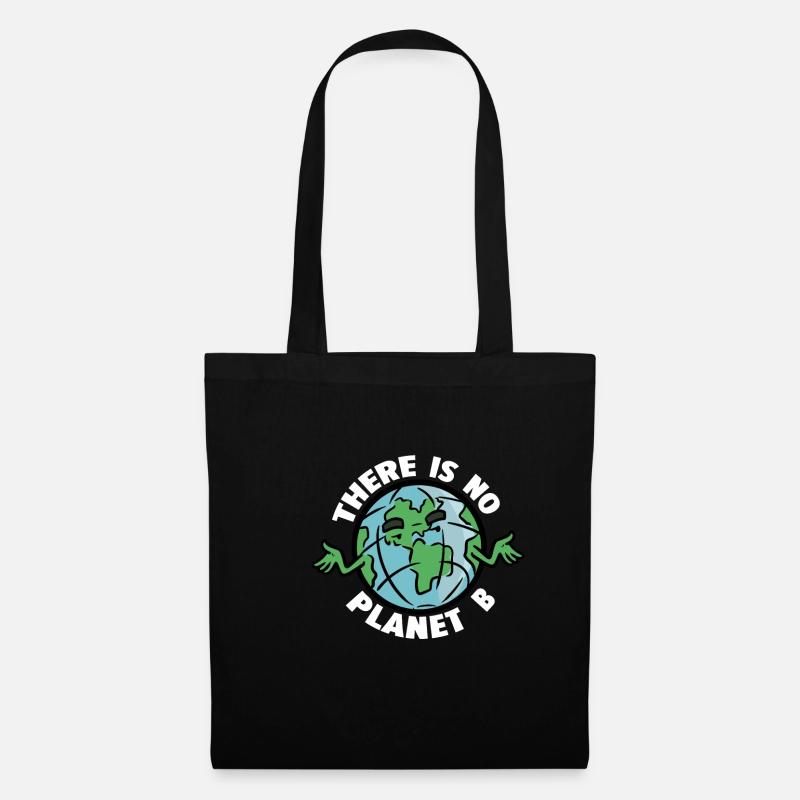 Pas de planète B Pas de planète B - Sac en tissu - noir