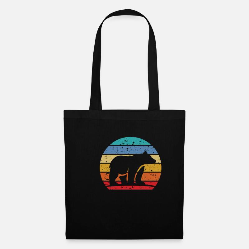 bear - Tote Bag - black