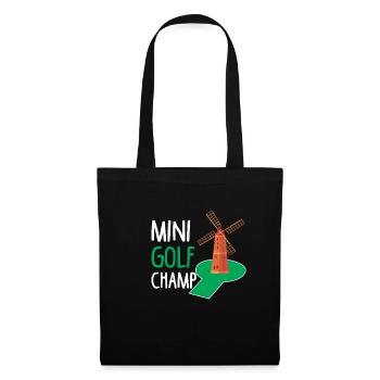 golf Champ Putt Golf golf champion de golf - Sac en tissu - noir - Devant