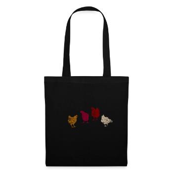 Chicken Chickens - Tote Bag - black - Front