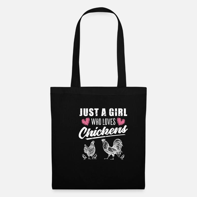 chicken - Tote Bag - black