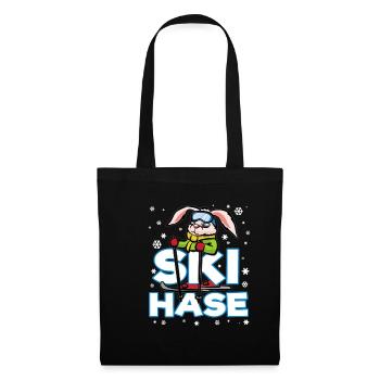 SKI HASE Lapin de neige lapin de neige - Sac en tissu - noir - Devant