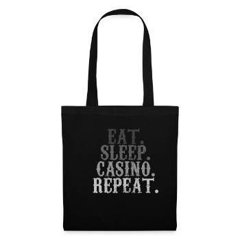 Jeu de casino - Sac en tissu - noir - Devant