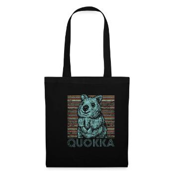 Quokka Australia - Sac en tissu - noir - Devant