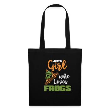 Frog Girl - Tote Bag - black - Front