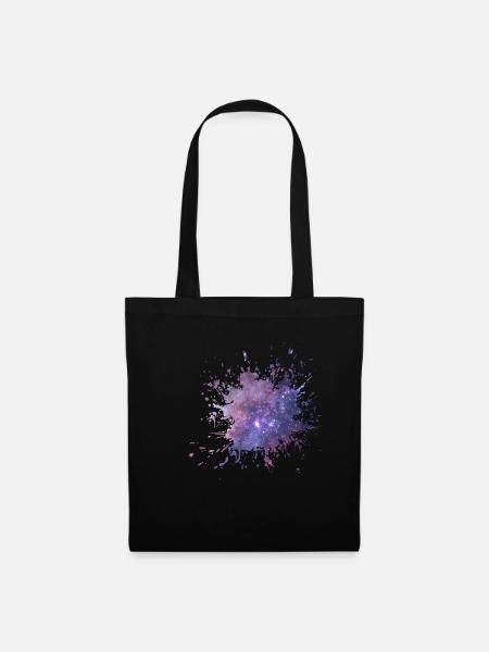 Weltraum Farbe, Farbklecks im Universum, Geschenk - Stoffbeutel - Schwarz