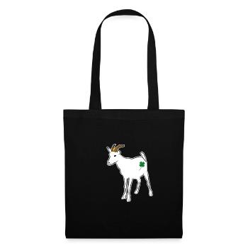 Chance de chèvre - Sac en tissu - noir - Devant