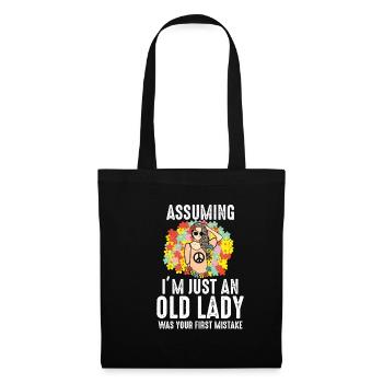 Let's say I'm just an old lady hippie. - Tote Bag - black - Front