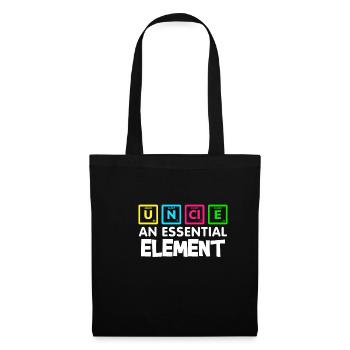 Drôle de chimie oncle élément tableau périodique - Sac en tissu - noir - Devant