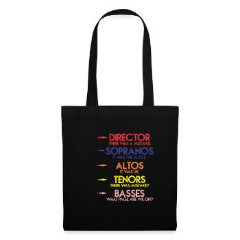 Funny Music Choir Singing Men Children's Choir - Tote Bag - black - Front