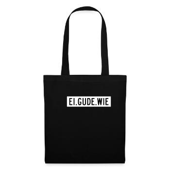 Hessen Ei Gude Wie Geschenk - Stoffbeutel - Schwarz - Vorne