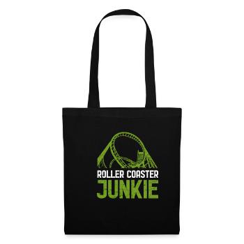 Roller coaster junkie - Tote Bag - black - Front