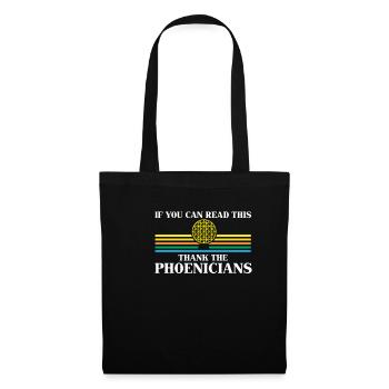 Phénicie Professeur d'Histoire Merci Phénicien - Sac en tissu - noir - Devant