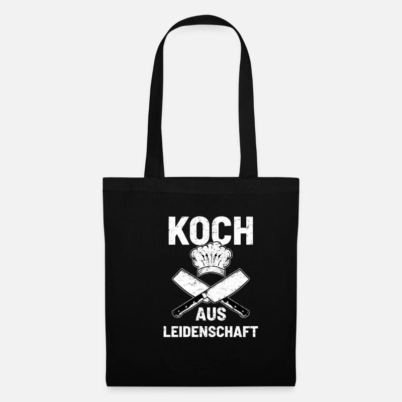 Kochen Koch Koch - Stoffbeutel - Schwarz