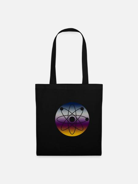 Physique Atome - Sac en tissu - noir