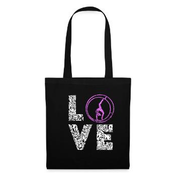 Cadeaux Rhönrad Love Love Rhönradturnen Rhönrad - Sac en tissu - noir - Devant