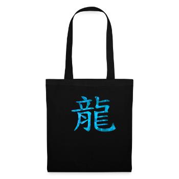 Dragon chinois - Sac en tissu - noir - Devant